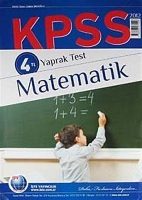 2012 KPSS Matematik Yaprak Test - İşte Yayıncılık - Image 1