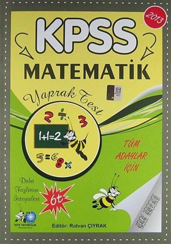 2013 KPSS Matematik Yaprak Test / Tüm Adaylar İçin - İşte Yayıncılık - Image 1