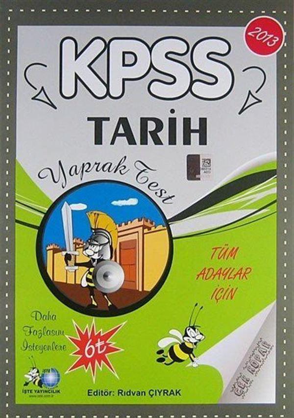 2013 KPSS Tarih Yaprak Test / Tüm Adaylar İçin - İşte Yayıncılık - Image 1