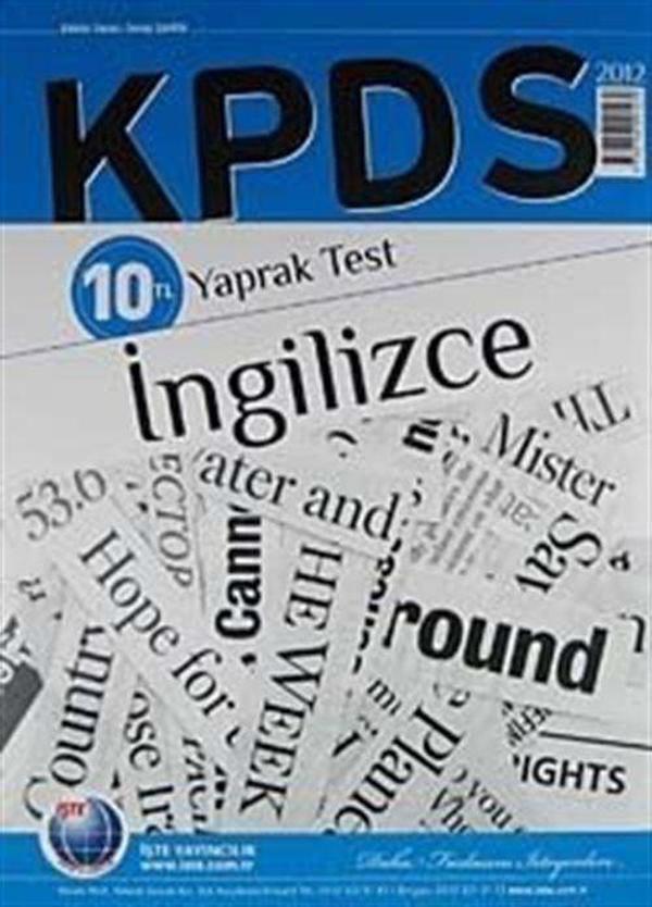2012 KPDS İngilizce Yaprak Test - İşte Yayıncılık - Image 1