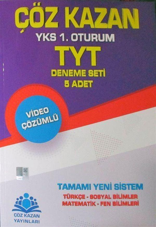 YKS TYT 1. Oturum Deneme Seti 5 Adet - Çöz Kazan Yayınları - Image 1