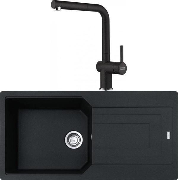 Franke Urban UBG 611-100 Nero Granit Eviye-Active Plus Doccia 2.0 Batarya Seti - Image 1