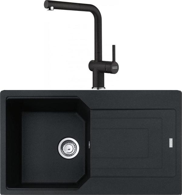 Franke Urban UBG 611-86 Nero Granit Eviye-Active Plus Doccia 2.0 Nero Batarya Seti - Image 1