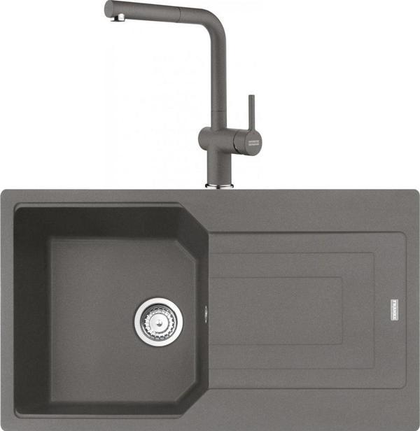 Franke Urban UBG 611-86 Stone Grey Granit Eviye-Active Plus Doccia 2.0 Batarya Seti - Image 1