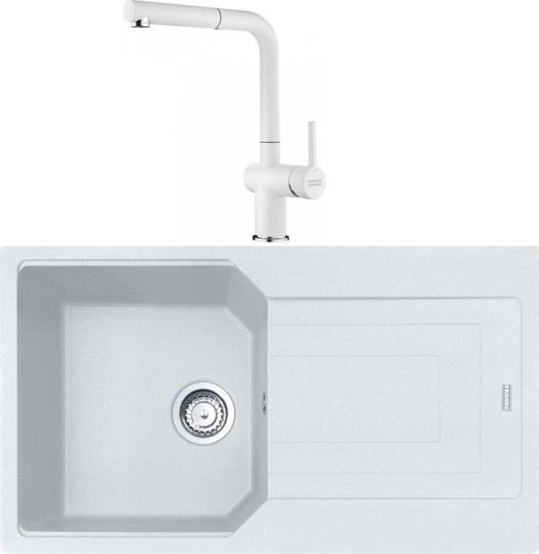 Franke Urban UBG 611-86 Bianco Granit Eviye-Active Plus Doccia 2.0 Batarya Seti - Image 1