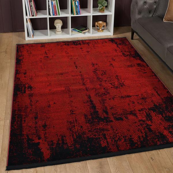 Afgan Türkmen Otantik Desenli Bordo Oturma Odası Salon Mutfak Halısı 5592A_ZS72 - Image 1