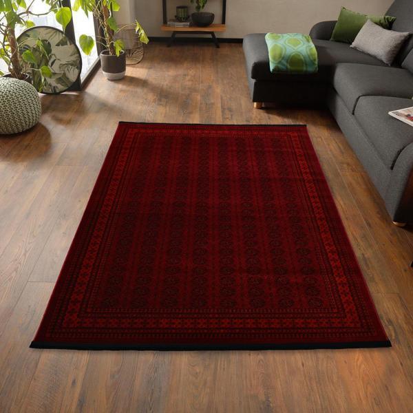 Afgan Türkmen Otantik Desenli Dokuma Salon ve Oturma Odası Halısı 9581BZS74 - Image 1