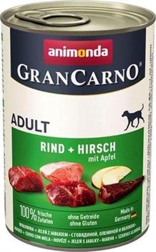 Animonda GranCarno Sığır Etli Elmalı ve Geyik Etli Yetişkin Köpek Konservesi 6 Adet 400 Gr - Image 1