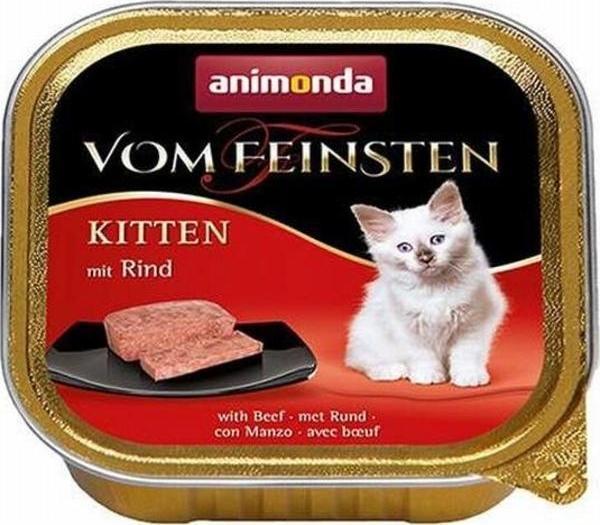 Animonda Vom Feinsten Kitten Biftekli Yavru Kedi Konservesi 6 Adet 100 Gr - Image 1
