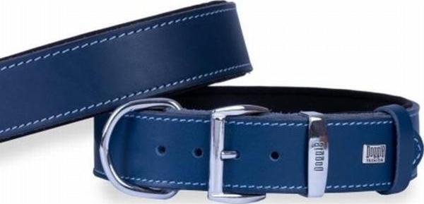 Doggie Konfor Deri Köpek Boyun Tasması Royalblue 4x47 55 Cm - Image 1