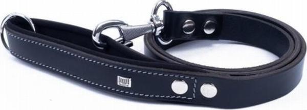Doggie Konfor Klasik Deri Köpek Gezdirme Tasması Siyah 3x100 Cm - Image 1
