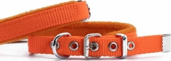 Doggie Polar Pedli Sade Dokuma Köpek Boyun Tasması Turuncu 1,5x20-25 Cm - Image 1