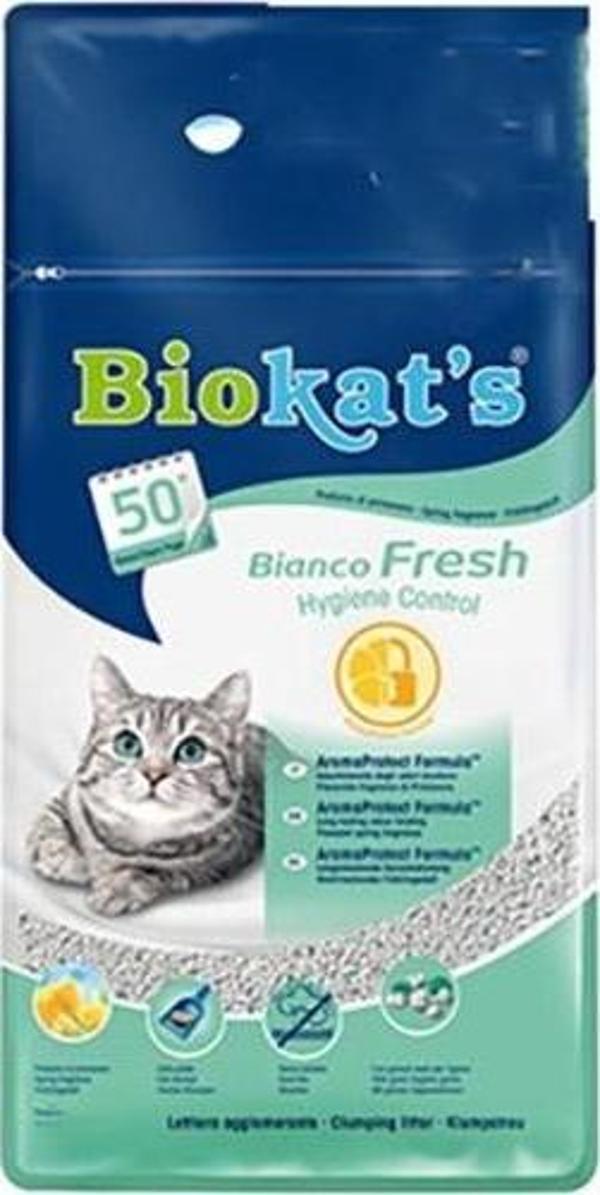 Biokat's Bianco Fresh Bentonit Topaklanan Kedi Kumu 2x10 Lt - Image 1