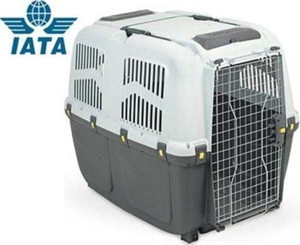 Skudo-7 Iata Tekerleksiz Plastik Kedi ve Köpek Taşıma Kafesi 105x73x76 Cm - Image 1