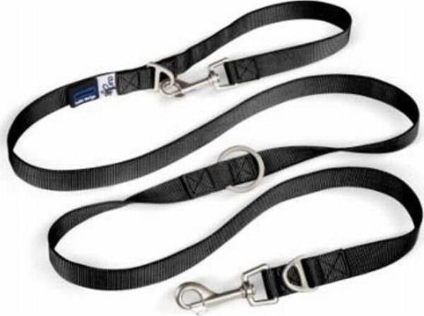 Curli Naylon Ayarlanabilen Köpek Gezdirme Tasması Black Large - Image 1