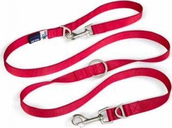Curli Naylon Ayarlanabilen Köpek Gezdirme Tasması Red Large - Image 1