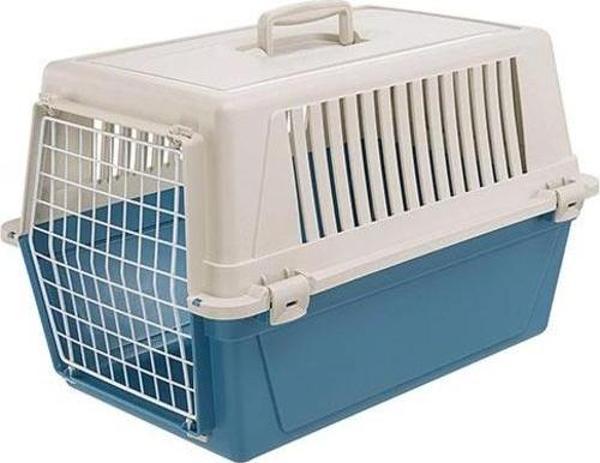 Ferplast Atlas 30 Kedi ve Küçük Irk Köpek Taşıma Kabı 40x60x38 Cm Mavi - Image 1
