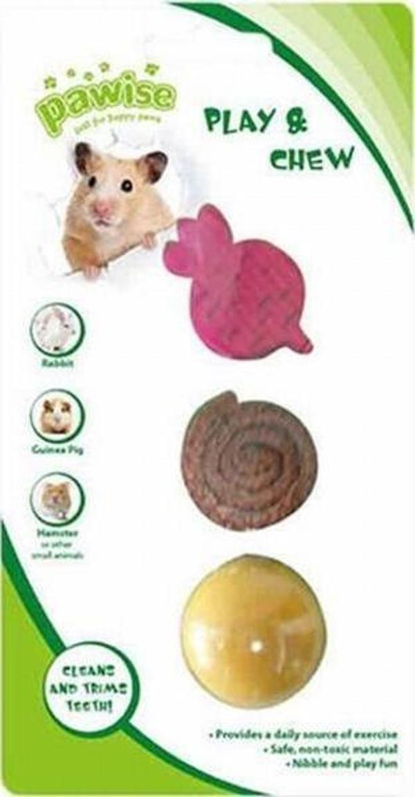 Pawise Ahşap ve Lif Yenilebilir Kemirme Oyuncağı No 2 - Image 1