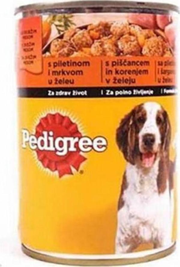 Pedigree Tavuklu ve Havuçlu Yetişkin Köpek Konservesi 6 Adet 400 Gr - Image 1