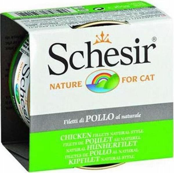Schesir Tavuk Fileto Yetişkin Kedi Konservesi 6 Adet 85 Gr - Image 1