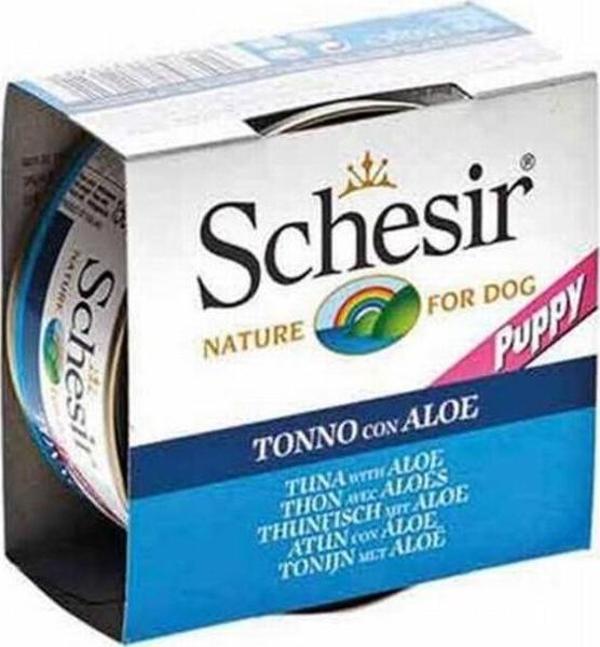 Schesir Ton Balıklı ve Aloe Veralı Jelly Yavru Köpek Konservesi 6 Adet 150 Gr - Image 1