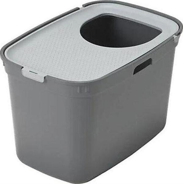 Moderna Top Cat Üstten Girişli Kapalı Kedi Tuvaleti Koyu Gri 59 Cm - Image 1