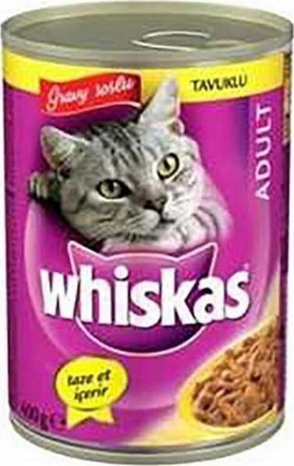 Whiskas Gravy Soslu Tavuklu Yetişkin Kedi Konservesi 12 Adet 400 Gr - Image 1