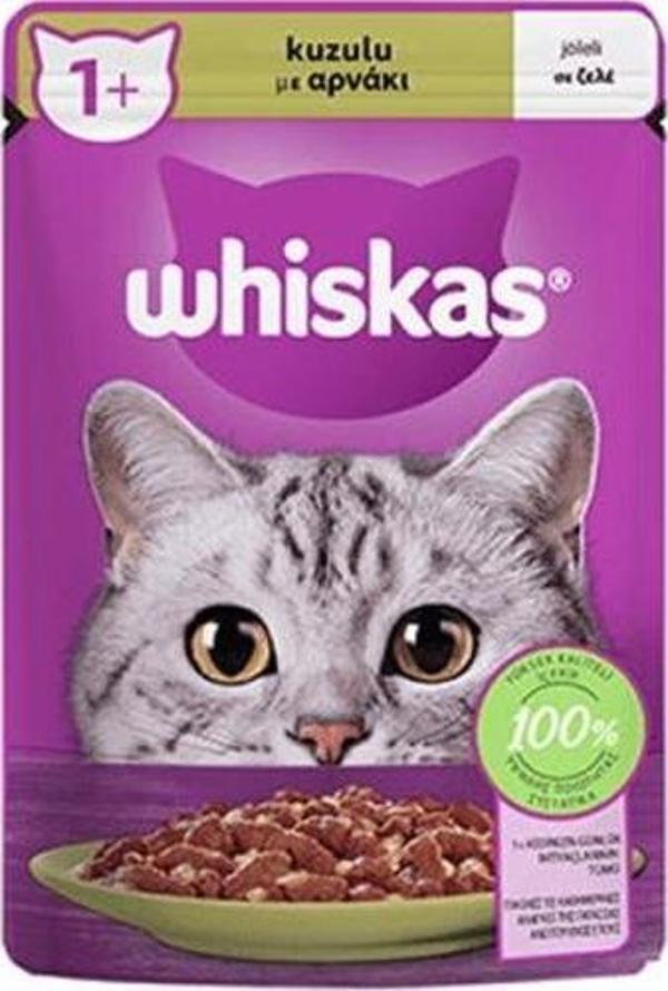 Whiskas Pouch Jöle İçinde Kuzulu Yetişkin Kedi Konservesi 12 Adet 85 Gr - Image 1