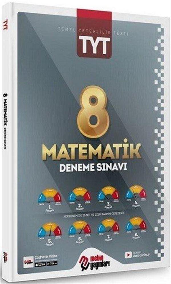 TYT Matematik 8 Deneme - Metin Yayınları - Image 1