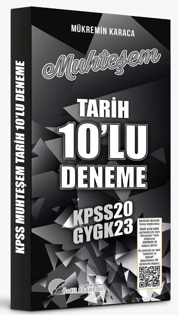 2023 KPSS Tarih Muhteşem 10 Deneme PDF Çözümlü - Özdil Akademi - Image 1