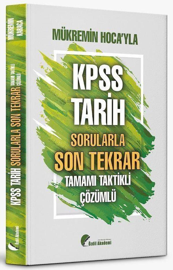 KPSS Tarih Sorularla Son Tekrar Soru Bankası Çözümlü - Özdil Akademi - Image 1