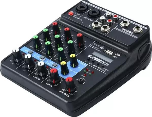 D-voıce M-400btı Ses Kartlı Mixer 4 Kanal Bluetooh,usb - Image 1
