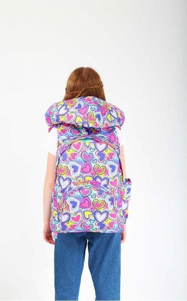 Kaukko Kids Sırt Çantası Evolution Heart Su Geçirmez Okul Çantası - Image 1
