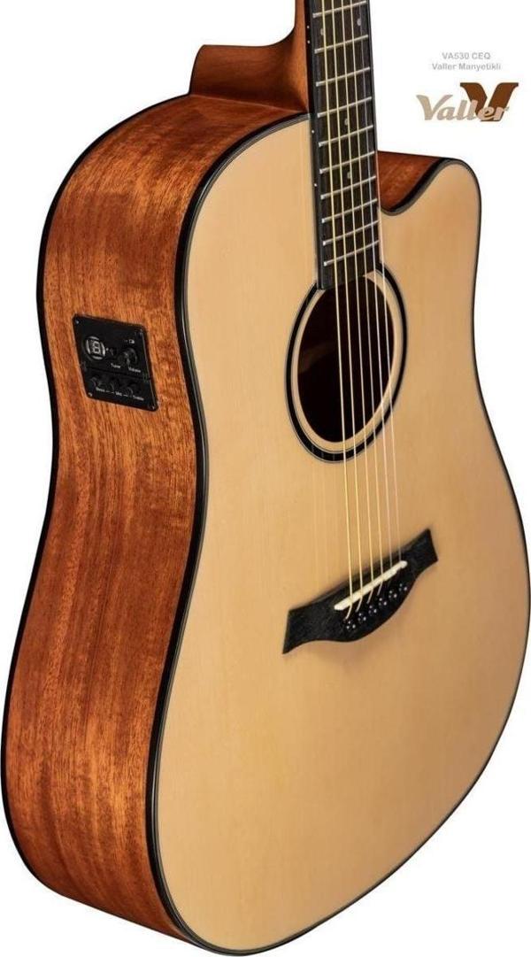 Valler VA530CEQ Cutaway Elektro Akustik Gitar Parlak Cilalı - Image 1