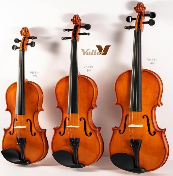 Valler VK411 3/4 (10-13 Yaş) Parlak Cilalı Keman - Image 1