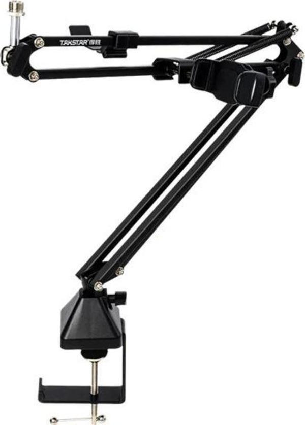 Takstar ST-7 Canlı Yayınlar İçin Mikrofon ve Telefon Tutucu Boom Kolu ve Mikrofon Standı (Mic Arm) - Image 1