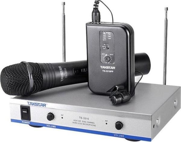 Takstar TS-3310HP Kablosuz El ve Kafa Mikrofonu 2 Verici 1 Alıcı - Image 1