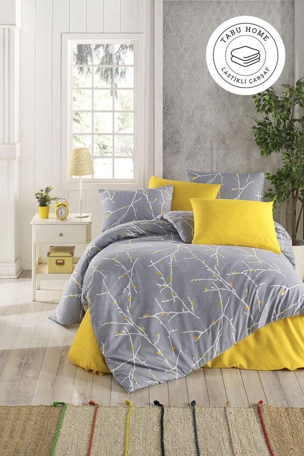 Tabu Home Parure Çarşafı Lastikli Tek Kişilik Nevresim Takımı - Image 1