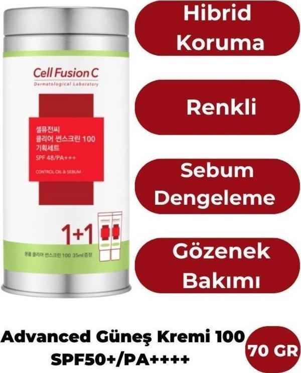 Cell Fusion C Advanced Clear Sunscreen 100 SPF50+/PA++++ 35ml+35ml Set - Image 1