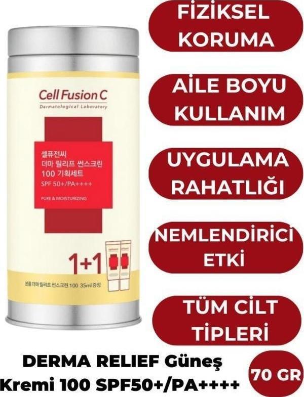 Cell Fusion C Derma Relief Sunscreen SPF50+/PA++++ 35ml+35ml Set - Image 1