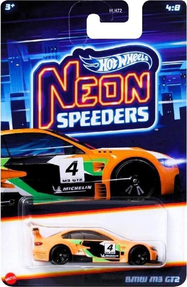 Hot Wheels Neon Yarışçılar HLH72 - BMW M3 GT2 HRW78 - Image 1