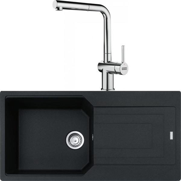 Franke Urban UBG 611-100 Nero Granit Eviye-Active Plus Doccia 2.0 Krom Batarya Seti - Image 1