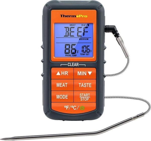 ThermoPro TP06B Çelik Proplu Dijital Profesyonel Gıda Pişirme Termometresi - Image 1