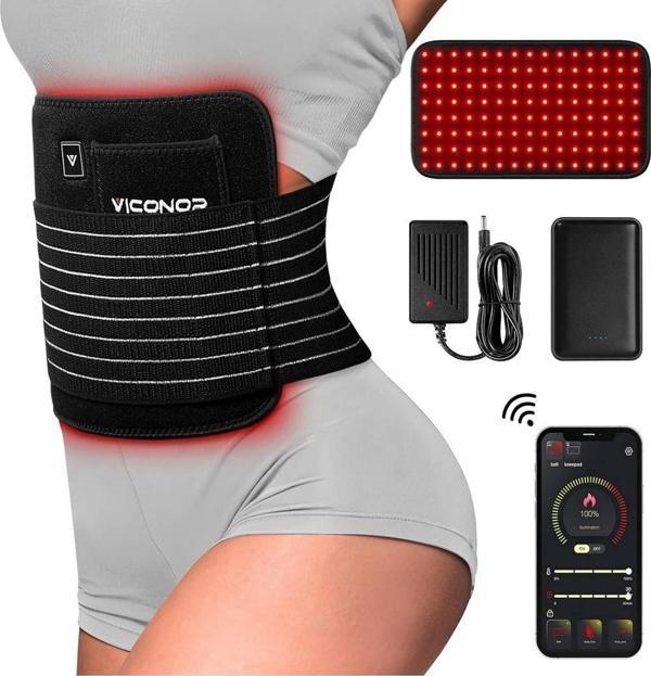 Viconor Vücut Konforu için Kırmızı Işık Terapi Kemeri - Kablosuz App Kontrol - Image 1