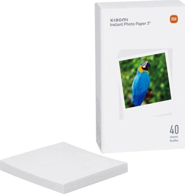Xiaomi Fotoğraf Yazıcısı 1S 3" Yedek Kağıt (40 adet) - Image 1