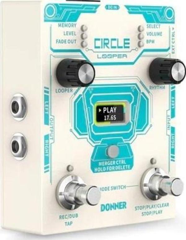 Donner Circle Looper Pedalı (Beyaz) - Image 1