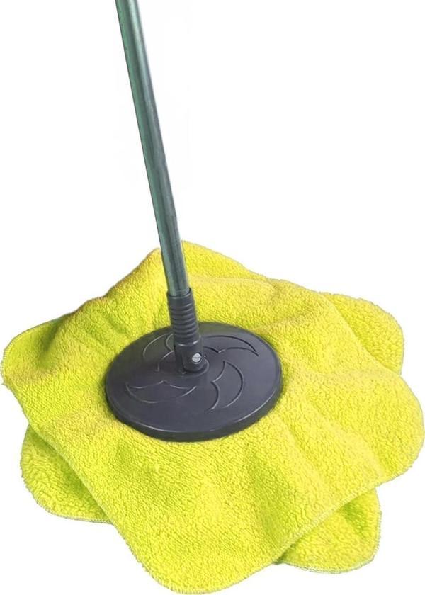 Turn | Welsoft Dönerli Mop Yedek Başlıklı Papas Mop Sarı 35x35 - Image 1