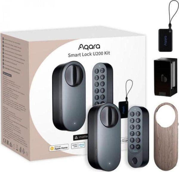 AQARA Akıllı Kapı Kilidi U200 Kit - Siyah EL-D02D-B (Apple Home - Matter Destekli) - Image 1