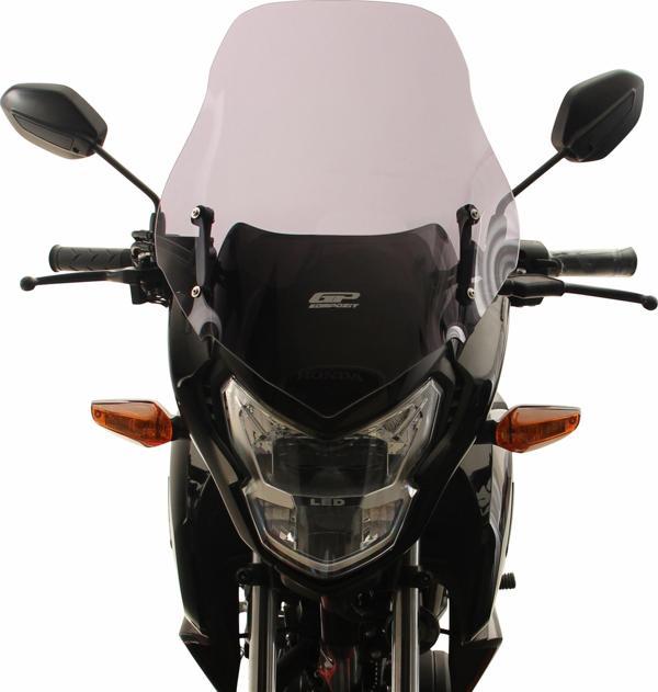 GP Kompozit Honda CB125F 2023-2024 Uyumlu Ön Cam Siyah - Image 1