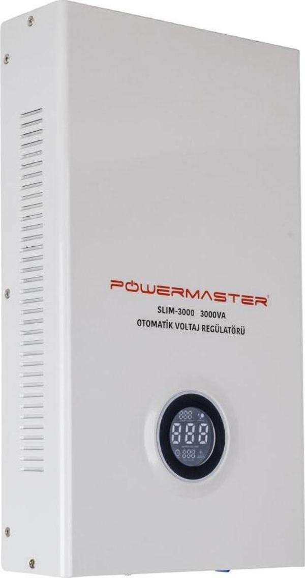 POWERMASTER SLIM-3000 OTOMATİK 3000 WATT KOMBİ VOLTAJ REGÜLATÖRÜ - Image 1